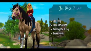 Star Equestrian Guide - Baaclay, Good Samaritan,  Barclay the Stray,  Brave Builder