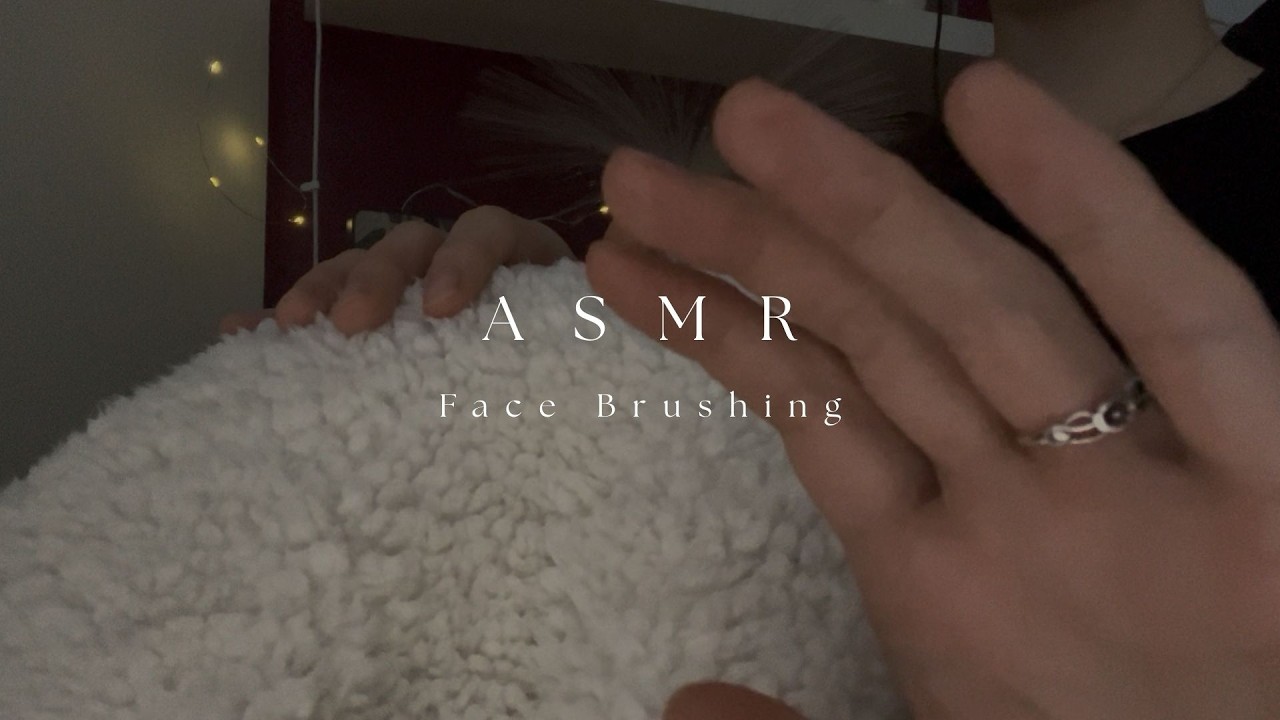 Fall Asleep Fast with ASMR Soft Face Brushing 🌙 Rain Sounds | No Talking