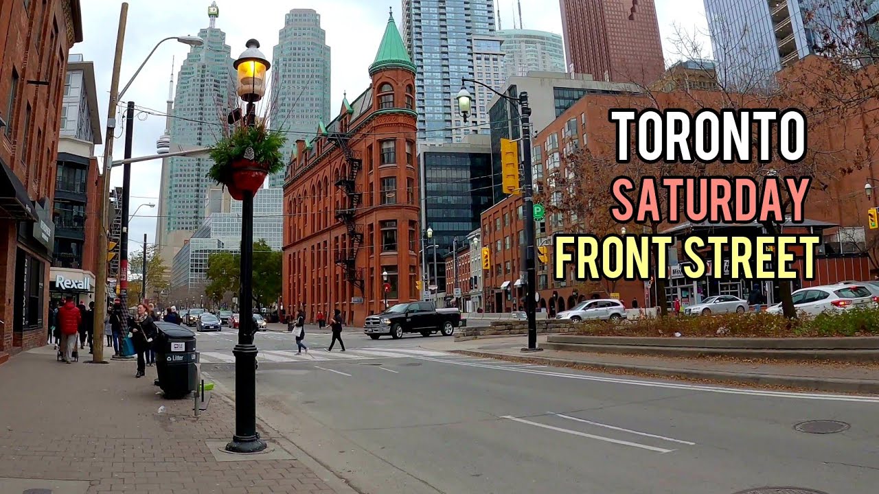 Toronto Walking Tour, Front Street To  Phillips Square Toronto Canada February 2022
