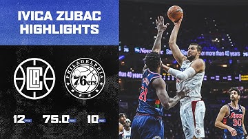 Ivica Zubac battled in the paint against the Philadelphia 76ers. | LA Clippers