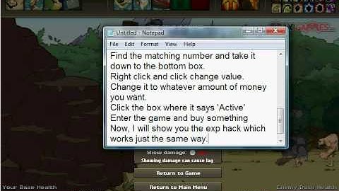 Age of War 2 -- Cheat Engine Hacks -- $ And More!