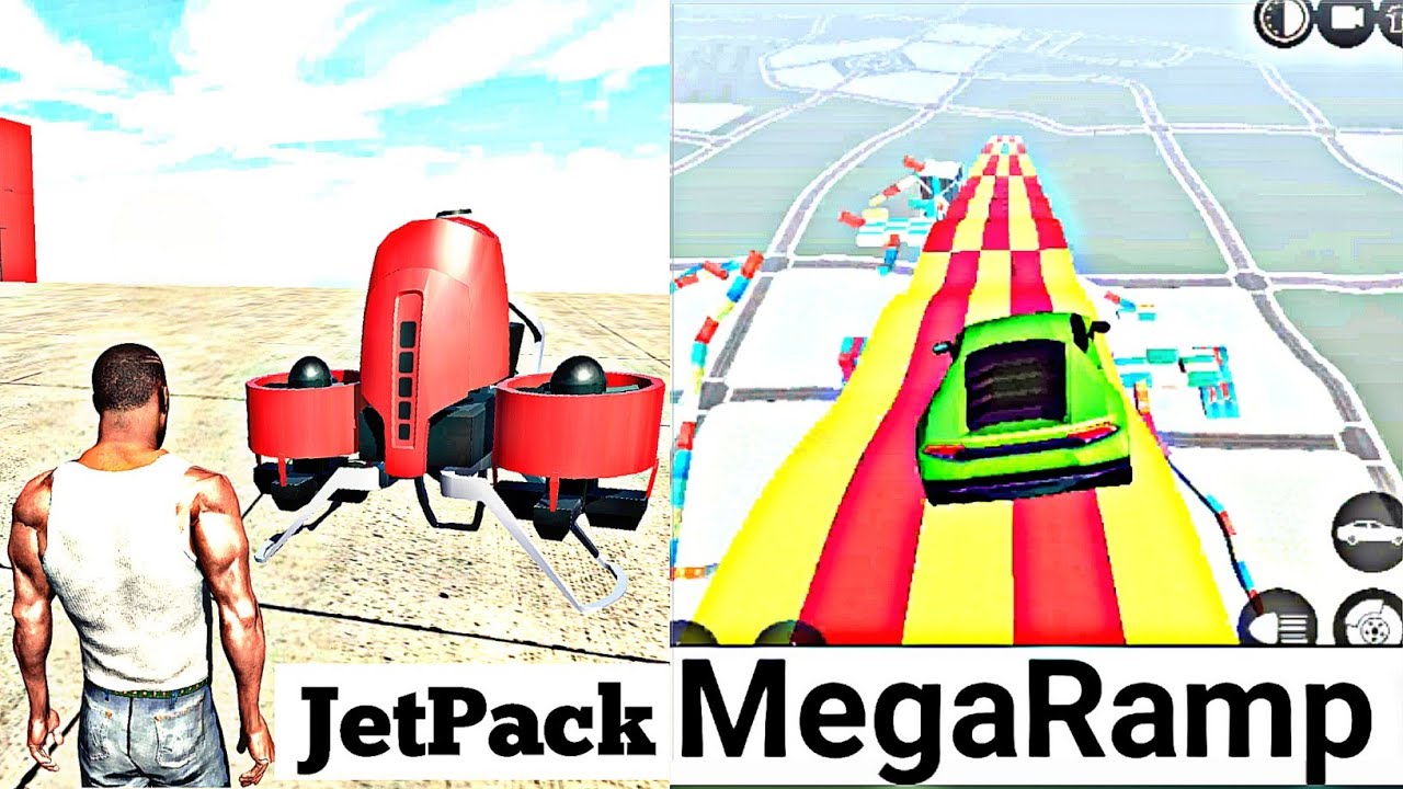 Mega Ramp Jump Vs Jetpack Letest New Updates Indian Bikes Driving 3D ...