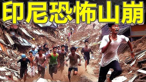 Shock! A violent landslide occurred in Indonesia! More than ten houses were destroyed! - 天天要闻