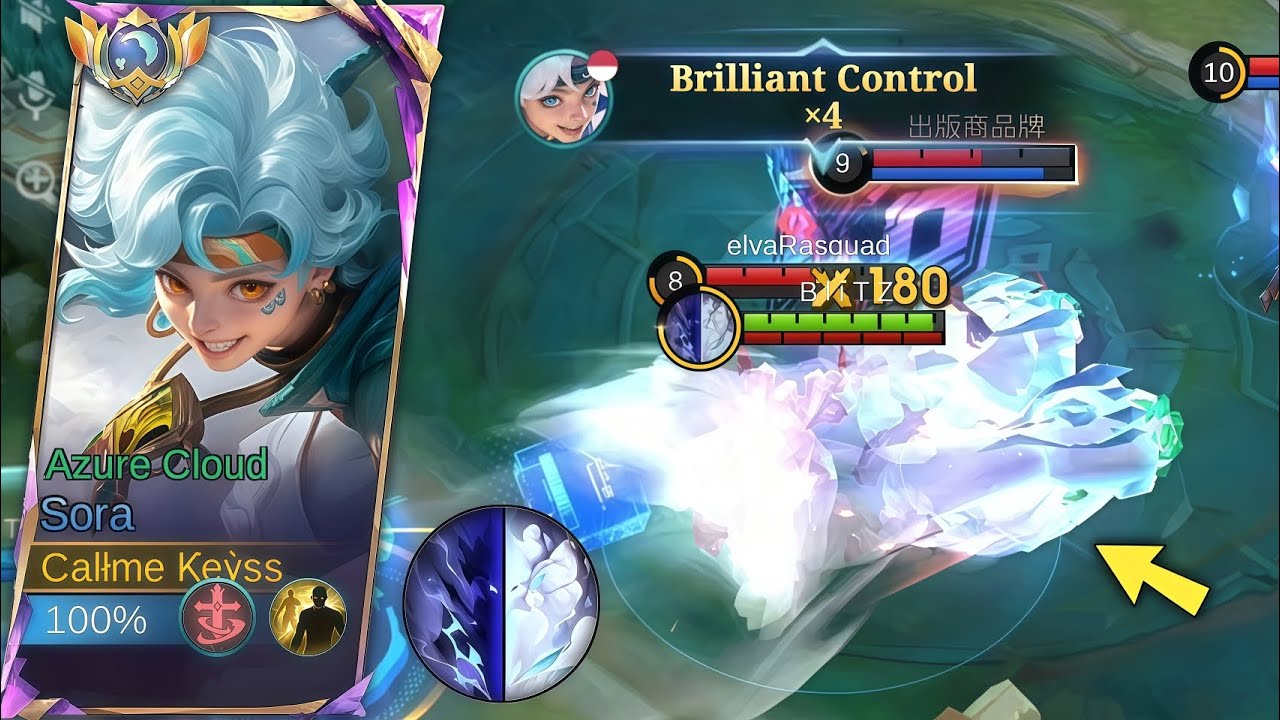 GIMANA NGGA OP ! SEKALI BUKA ULTI MUSUH BISA LANGSUNG RATA | SORA MLBB