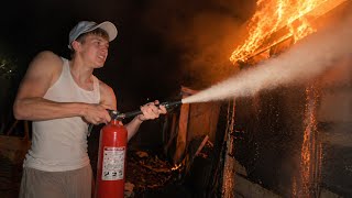He didn’t enjoy being lit on fire
