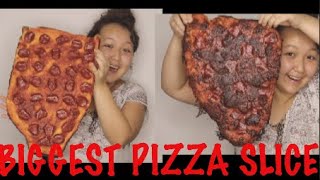 I MADE A GIANT PIZZA SLICE \/\/ Я СДЕЛАЛА ОГРОМНЫЙ КУСОЧЕК ПИЦЦЫ