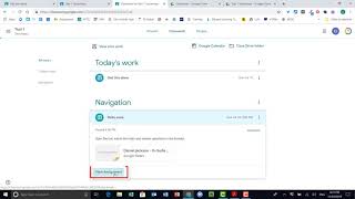 Student view in Google Classroom