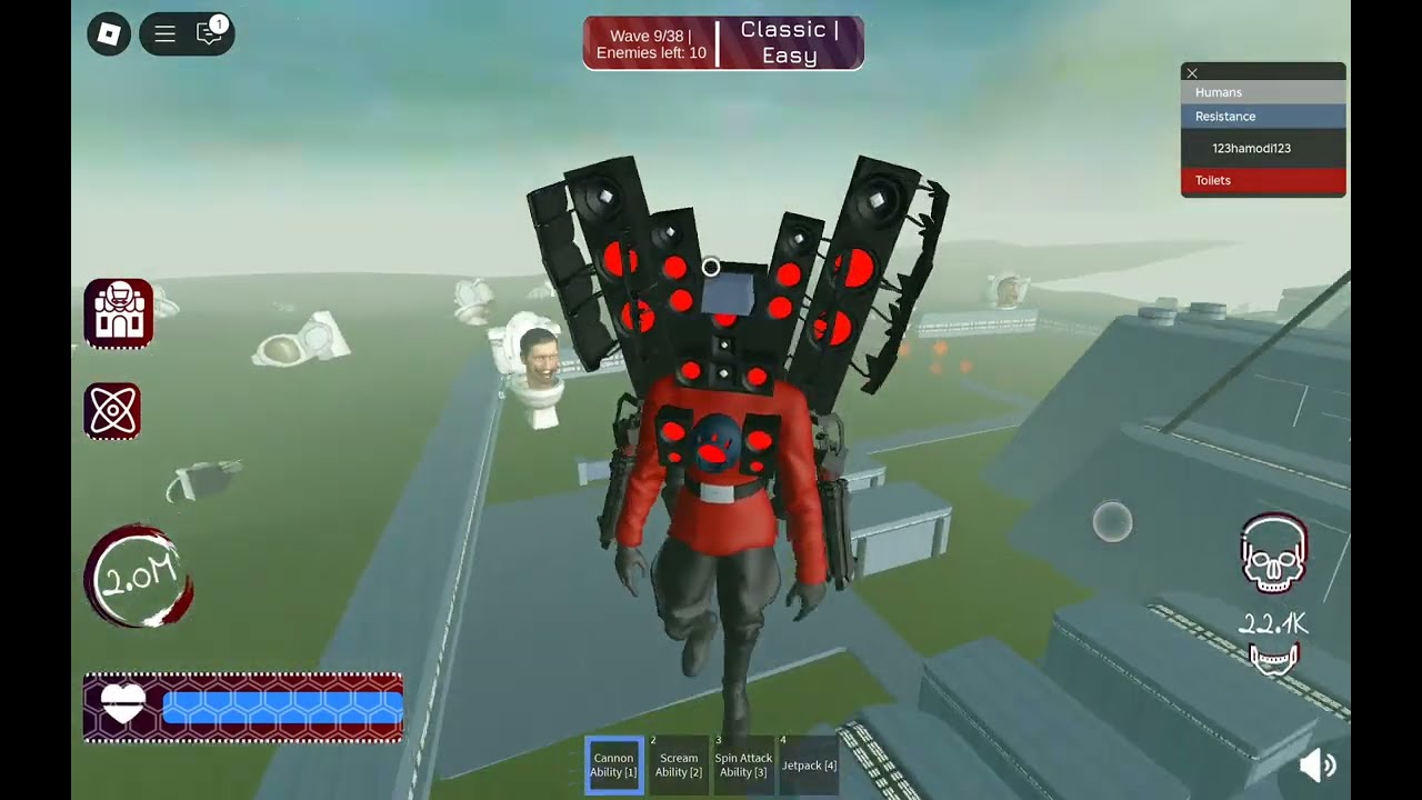 Showcasing every single Titan in toilet defense