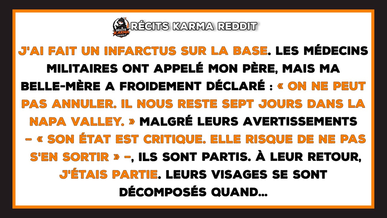Le moniteur a hurlé, un son plat et interminable, pendant que les infirmières criaient des chiffres que je ne pouvais plus comprendre. Quelqu'un appuyait sur ma poitrine si fort que j'ai cru que...