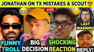 ALL SHOCKING REACTION😳SCOUT ANNOUNCEMENT✅ JONATHAN & NEYOO ON TX LOW PERFORMANCE🥺FUNNY TROLLS😂