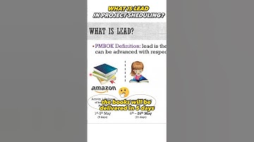 What is Lead in Project Scheduling? | Project Management Explained | PMPwithRay