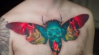 Stunning Double Exposure Tattoos by Andrey Lukovnikov