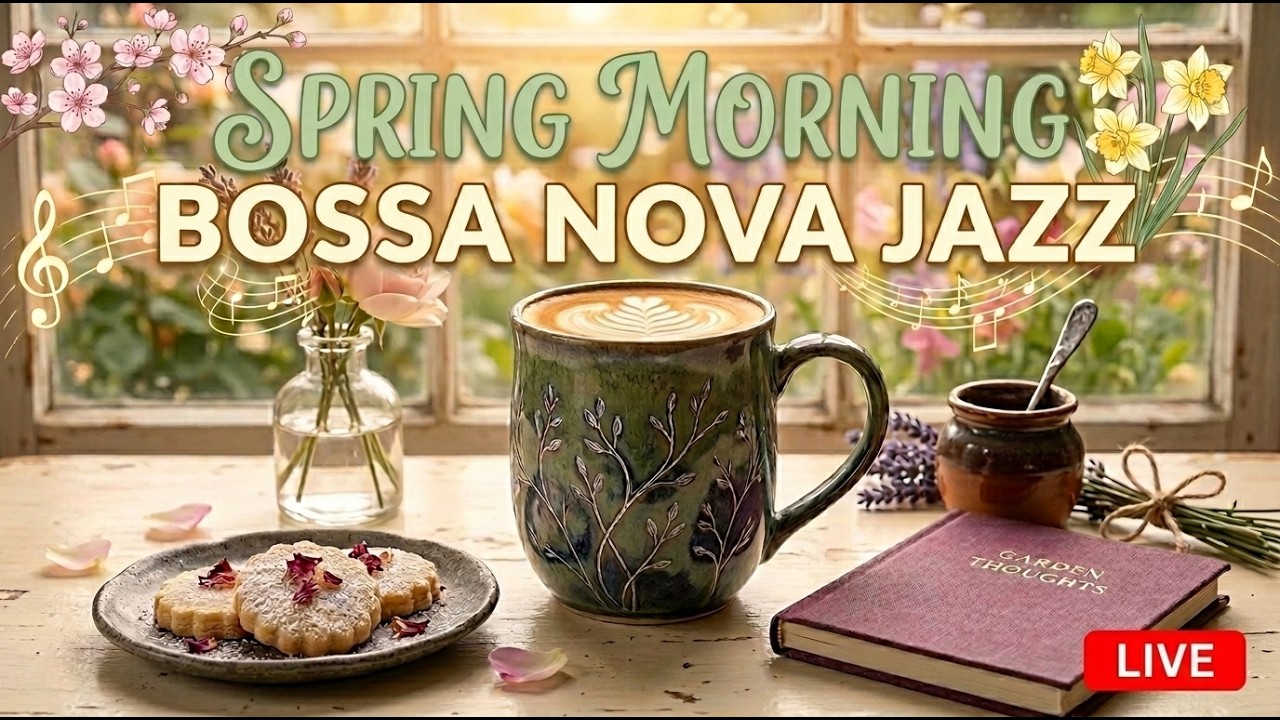 Cozy Cafe Ambience 🎶 Warm Bossa Nova & Jazz for Positive Energy