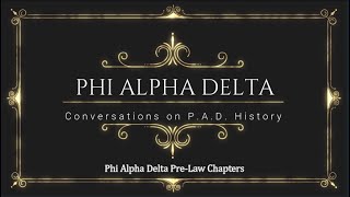 P.A.D. History Conversations: The Pre-Law Program