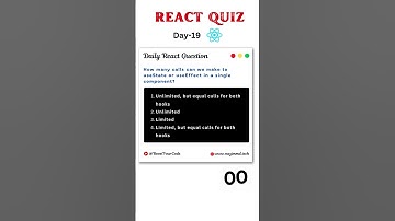 React JS Coding Challenge Day - 19 🔥#shorts  #youtubeshorts  #viralvideo   #reactjs #quiz #trending
