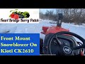 QUICK Kioti CK2610 Front Mount Snowblower snapshot