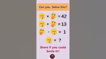 Do you solve this ? Math Challenge | Math problem |   Brain IQ | Genius only| Emoji Challenge|