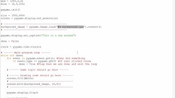 Pygame 05 - Background Images