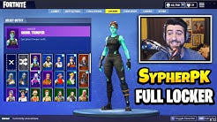 sypherpk shows his rare skins gliders and pickaxes ghoul trooper recon expert full locker duration 10 11 fortnite records - recon skin fortnite