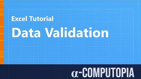 How to apply and remove data validation in MS Excel