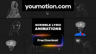 Scribble Lyric Animations - Free Pencil Sketch Pack (Ae, Pr, Dr, FCPX)