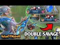 DOUBLE SAVAGE!!! 17 KILLS!! NATAN GAMEPLAY! MLBB