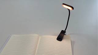 Rechargeable Gooseneck LED Desk Lamp with Clip