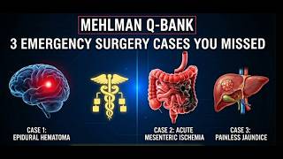🚨 Mehlman Surgery 1-3 : USMLE Step 2 CK High-Yield cases!
