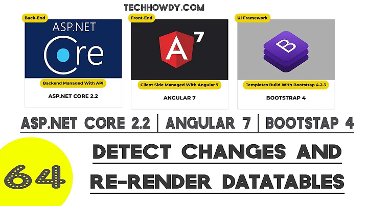 Angular 7 | How to Detect Changes And Re-Render DataTables