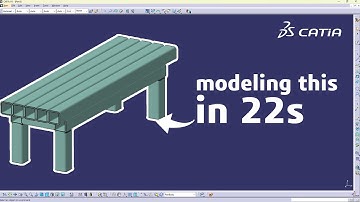 Modeling a welded bench in 22s with CATIA