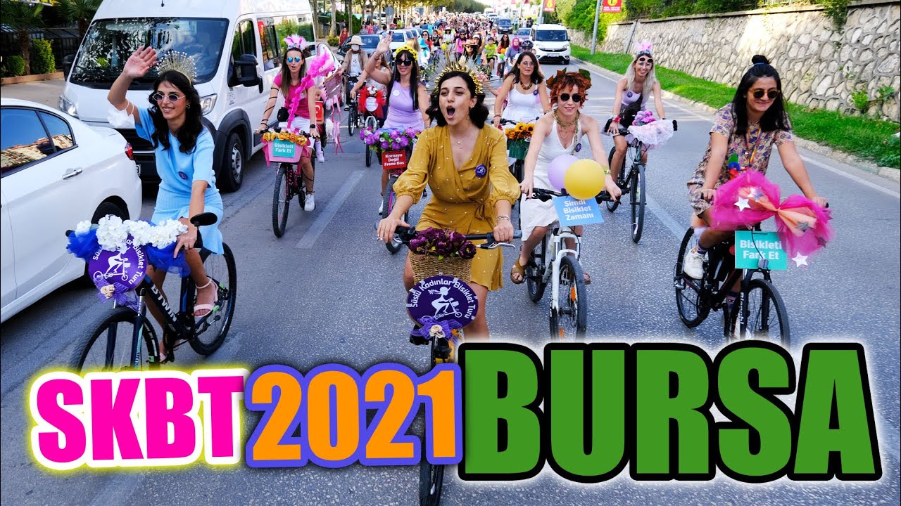 Süslü kadınlar bisiklet turu 2021 Bursa