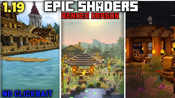 Top 3 Best Shaders For Minecraft Pe Render Dragon || 1.19 Render Dragon Shaders For Mcpe😍