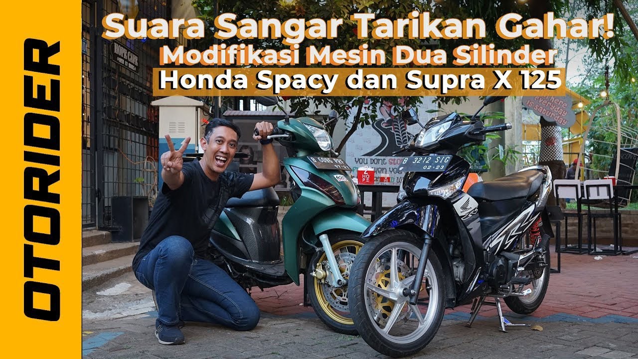 Modifikasi Mesin 2 Silinder Honda Spacy Dan Honda Supra X 125 OtoRider YouTube