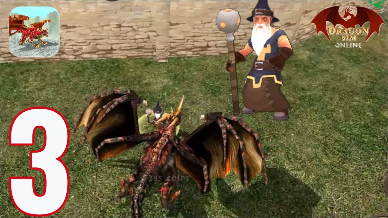 Dragon Sim Online Gameplay Walkthrough Part 3 Hunting Human Wizard