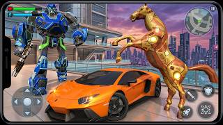 Car & Jet Transformation Robot Fight Game | Flying Police Robot Game 2020 - Android Gameplay 10 screenshot 1