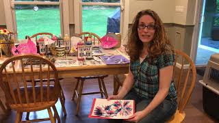 Miss Dana’s Arts & Crafts ~ “Fork Paint Fireworks”