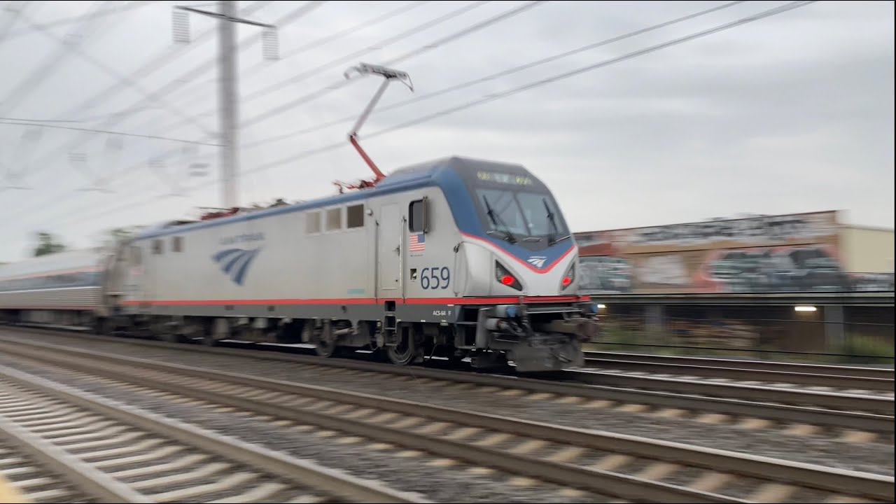 Amtrak & NJ Transit Northeast Corridor [NEC] Morning Rush Hour Action @ Jersey Avenue (9/26/23)
