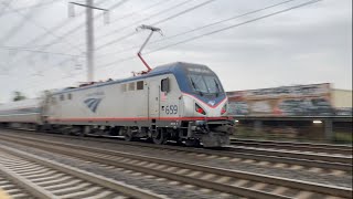 Amtrak & NJ Transit Northeast Corridor [NEC] Morning Rush Hour Action @ Jersey Avenue (9/26/23)