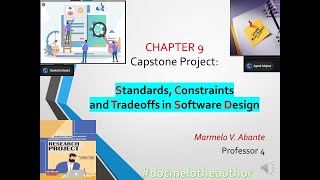 Chapter 9  Capstone Project  Standards, Constraints and Tradeoffs in Software Design