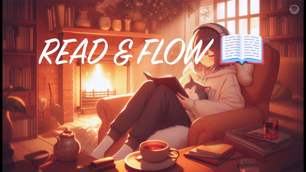 COZY FOCUS ROOM 📚🔥 Lofi Reading by the Fireplace • Beats for Study & Deep Work