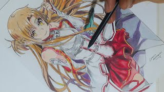 Desenhando Yuuki Asuna(anime GAROTA) | Drawing ASUNA YUUKI (ANIME GIRL)
