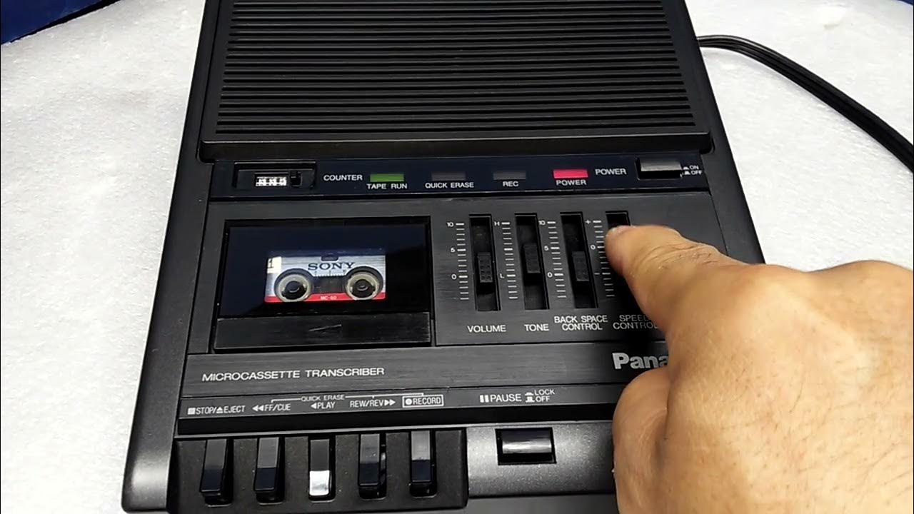 Panasonic RR930 Microcassette Transcriber Dictation Machine YouTube