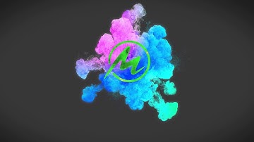 Color splash particle logo intro-"Motioncrunch"