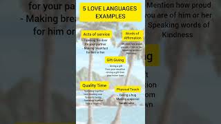 5 Love Languages with Examples