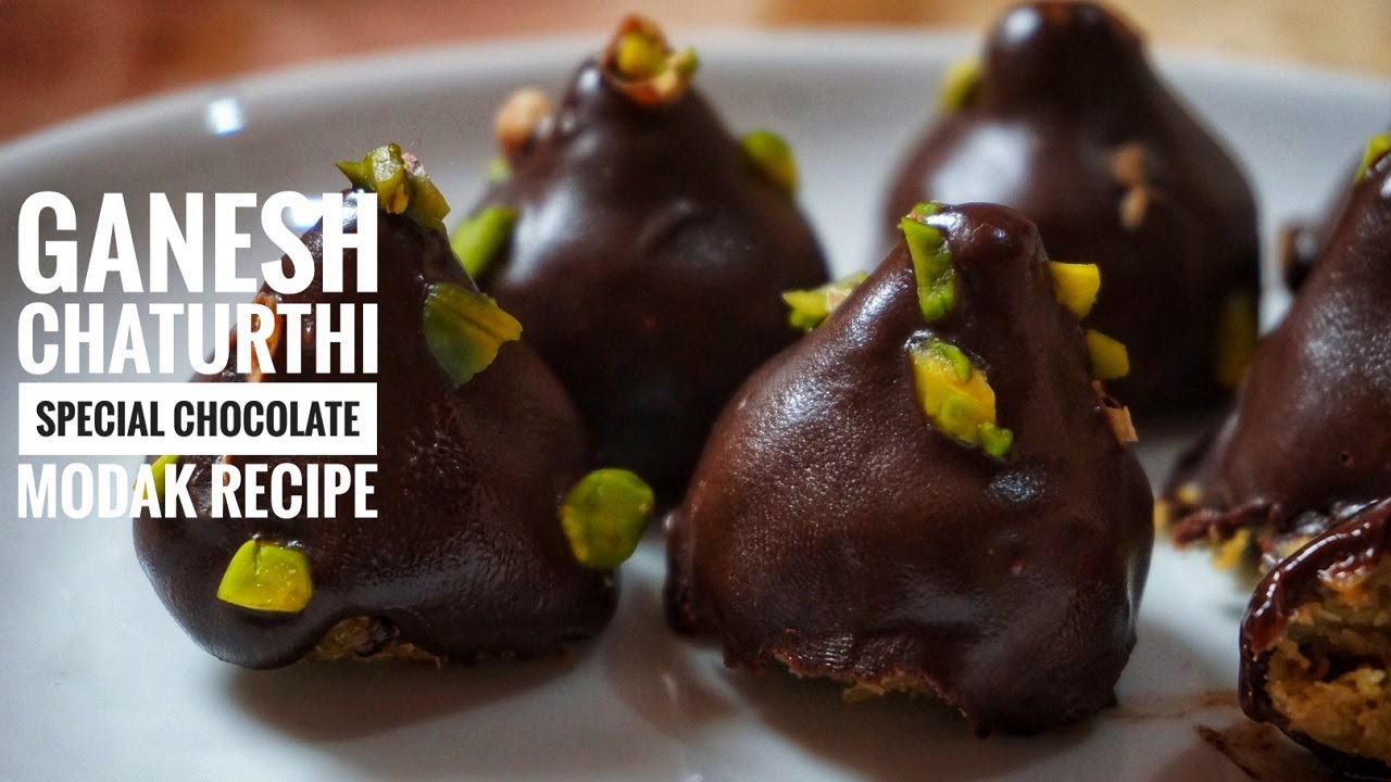 Chocolate Modak Recipe with Coconut, dry Fruit Stuffing With no