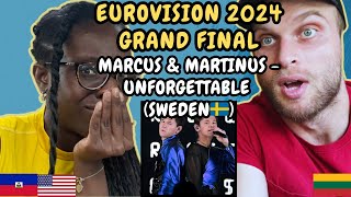 REACTION TO Marcus & Martinus - Unforgettable (Sweden 🇸🇪 Eurovision 2024 Grand Final)