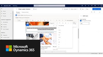 Create emails easily and without compromises using Dynamics 365 Marketing
