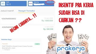 Oke gaes..ini dia fitur yang di tunggu tunggu, yaitu proses pencairan
insentif kartu prakerja, nah sekarang kalian udah bisa masukin
rekening e-wallet kalian...