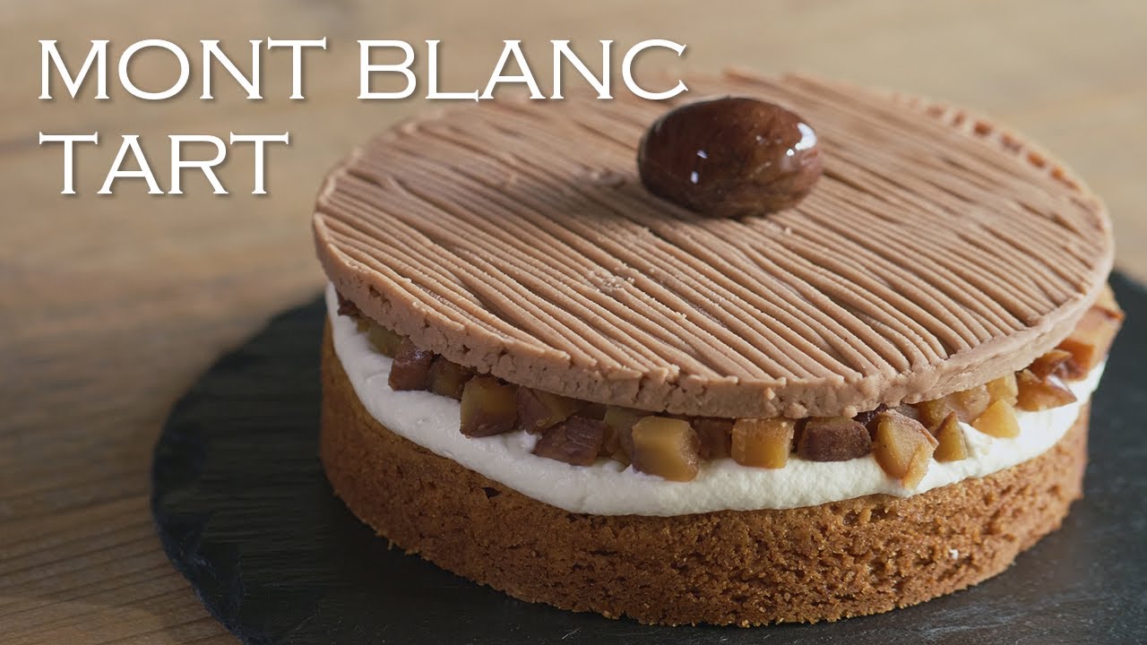 ⁣【モンブランタルト】【字幕解説】シェフパティシエが教えます 失敗しない Mont Blanc Tart