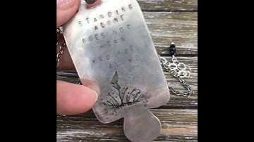 Standing Alone Picture Jasper 925 Silver Handmade Pendant on Chain Necklace